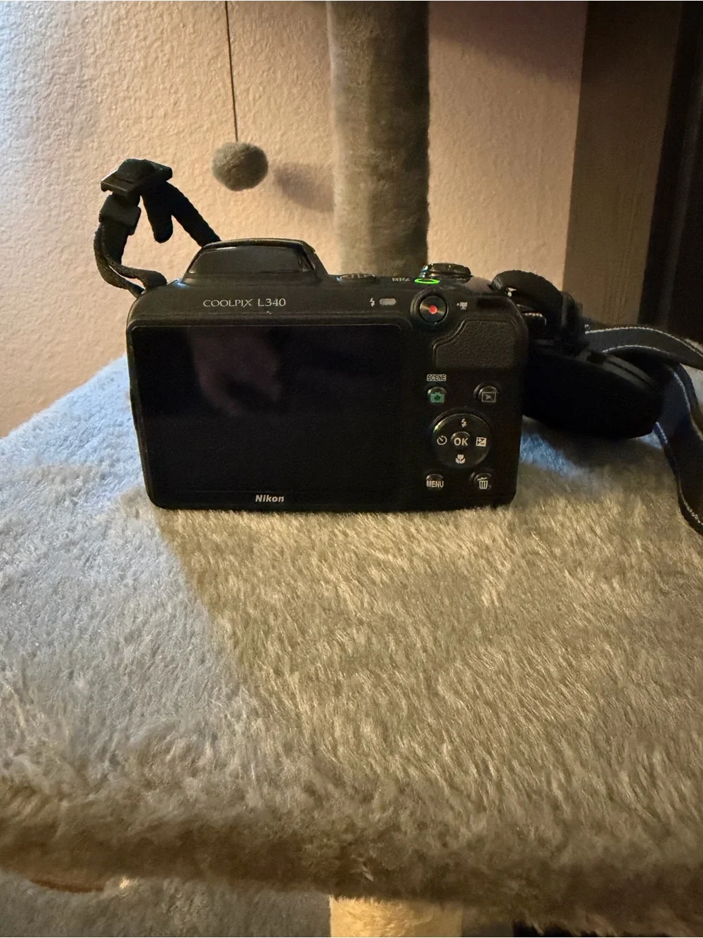 Nikon Black Digital Camera with Built-in Flash and Strap - coolpix L340